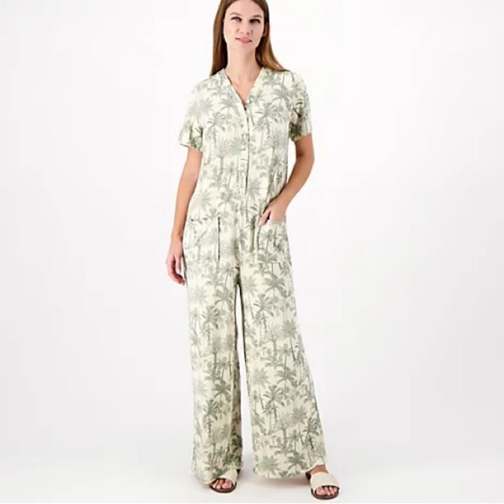 Bumblebella Women’s sz M Dreamy Jersey Wide Leg Jumpsuit NEW # G546